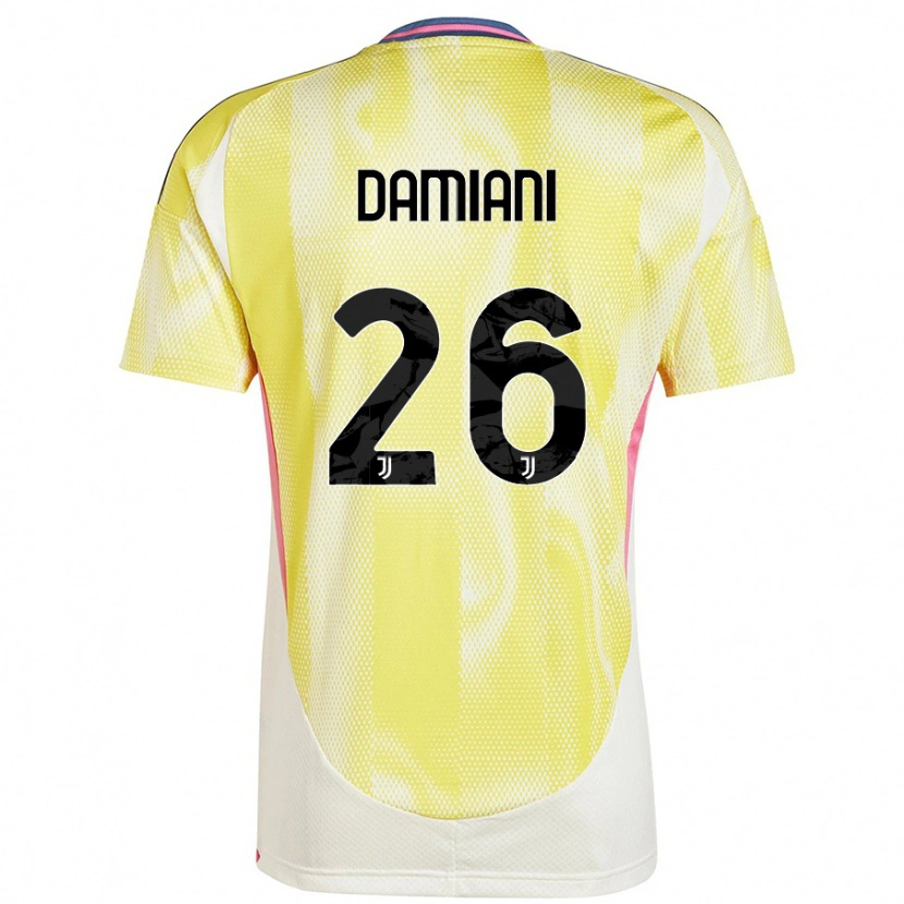 Danxen Kid Samuele Damiani #26 Solar Yellow Away Jersey 2024/25 T-Shirt