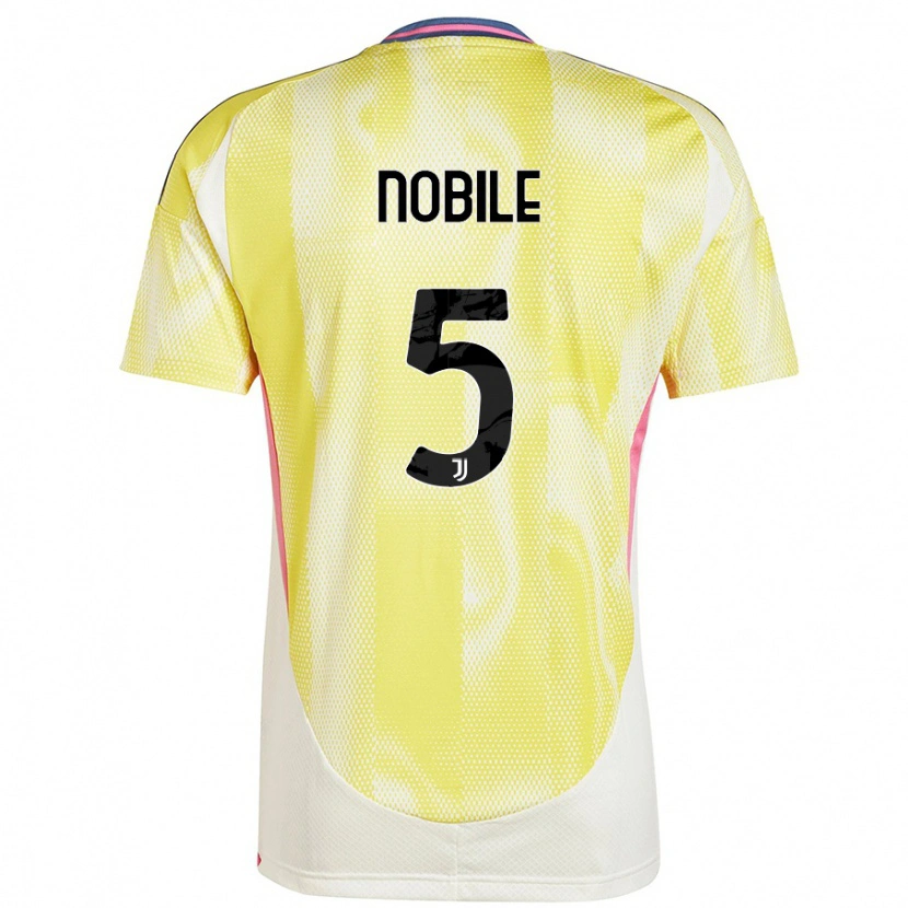 Danxen Kid Riccardo Nobile #5 Solar Yellow Away Jersey 2024/25 T-Shirt