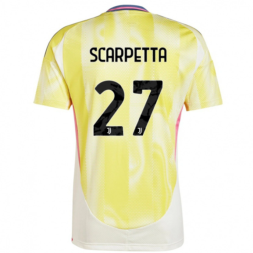 Danxen Kid Jacopo Scarpetta #27 Solar Yellow Away Jersey 2024/25 T-Shirt