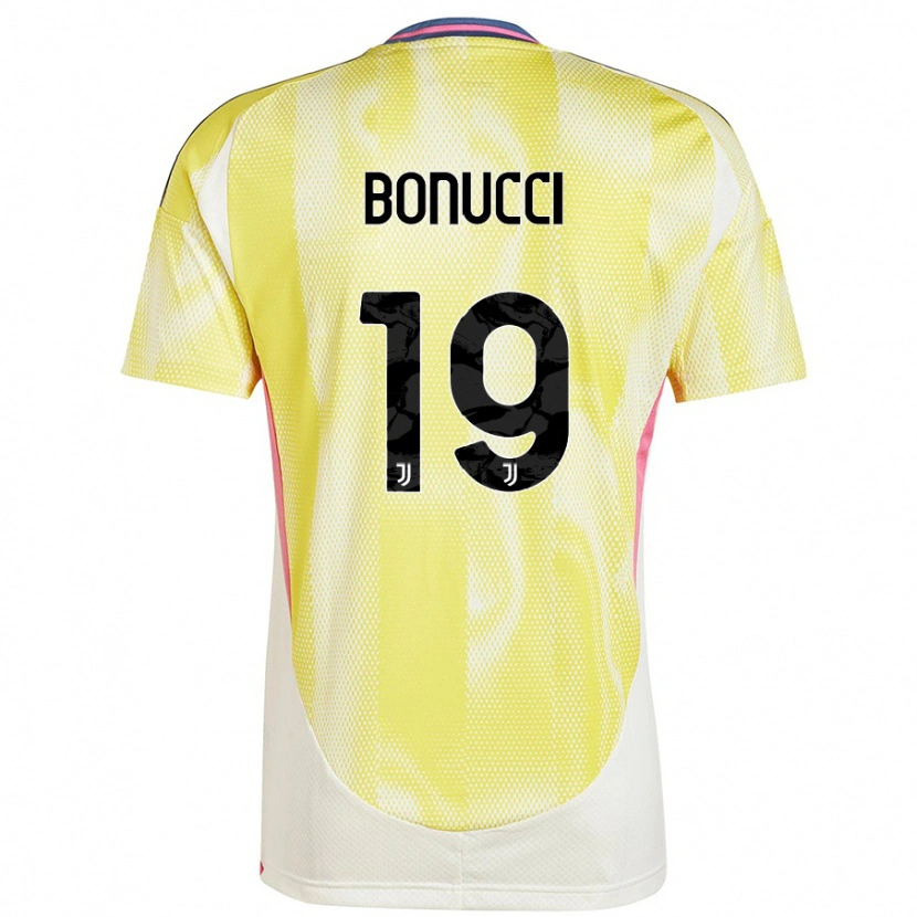 Danxen Kid Leonardo Bonucci #19 Solar Yellow Away Jersey 2024/25 T-Shirt