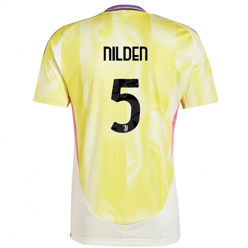 Danxen Kid Amanda Nilden #5 Solar Yellow Away Jersey 2024/25 T-Shirt