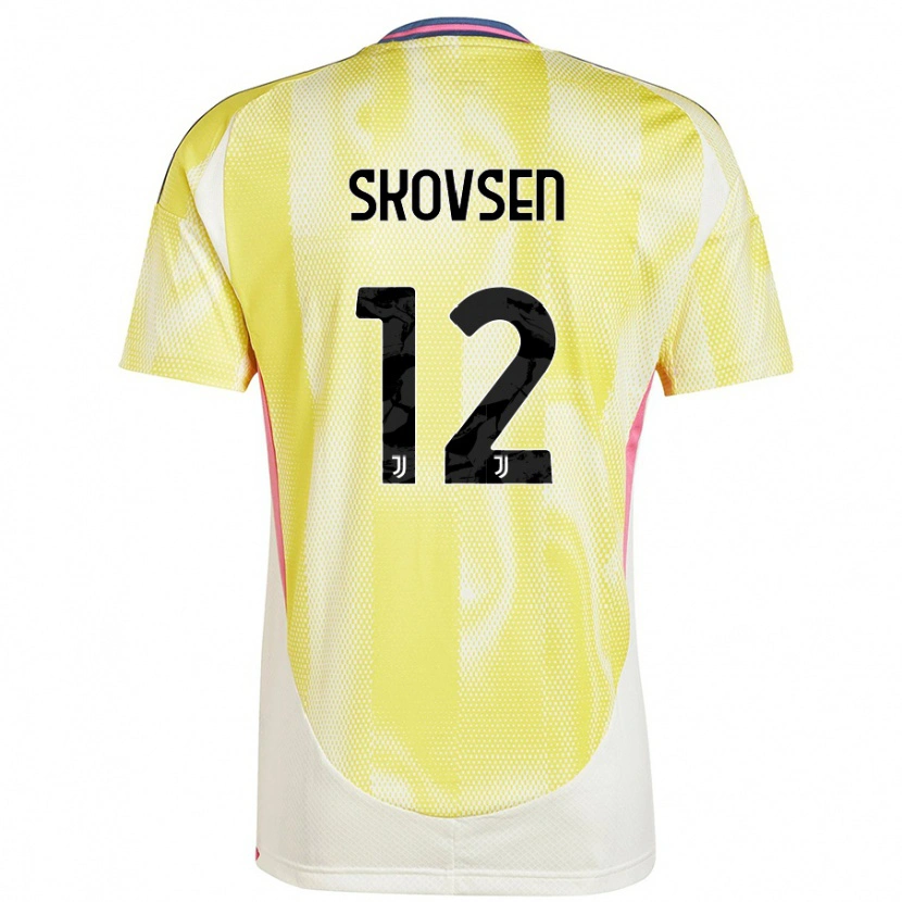 Danxen Kid Matilde Lundorf Skovsen #12 Solar Yellow Away Jersey 2024/25 T-Shirt