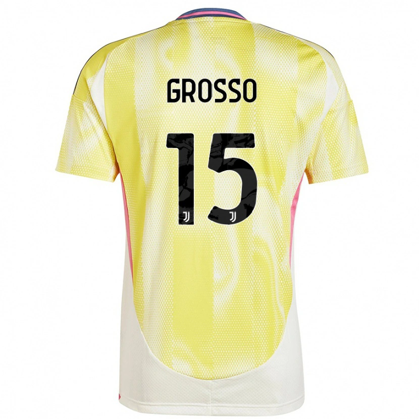 Danxen Kid Julia Grosso #15 Solar Yellow Away Jersey 2024/25 T-Shirt