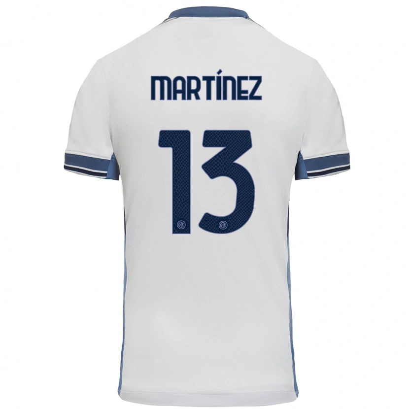 Danxen Kid Josep Martínez #13 White Grey Away Jersey 2024/25 T-Shirt