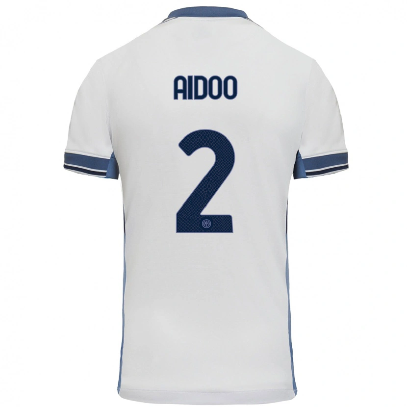 Danxen Kid Mike Aidoo #2 White Grey Away Jersey 2024/25 T-Shirt