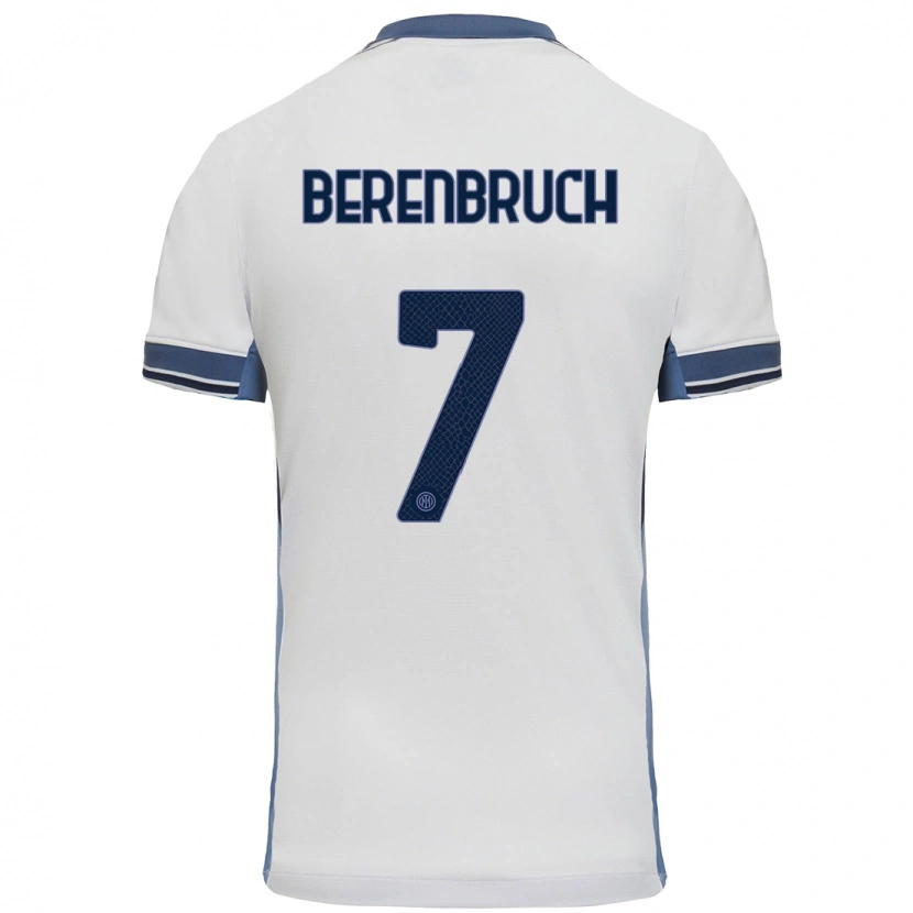 Danxen Kid Thomas Berenbruch #7 White Grey Away Jersey 2024/25 T-Shirt