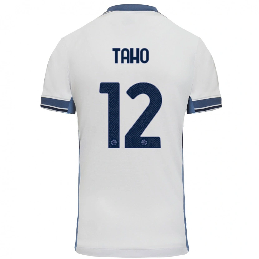 Danxen Kid Alain Taho #12 White Grey Away Jersey 2024/25 T-Shirt