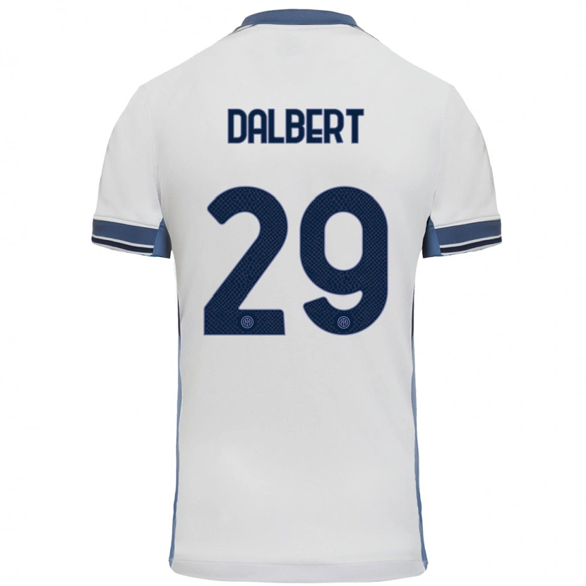 Danxen Kid Dalbert #29 White Grey Away Jersey 2024/25 T-Shirt