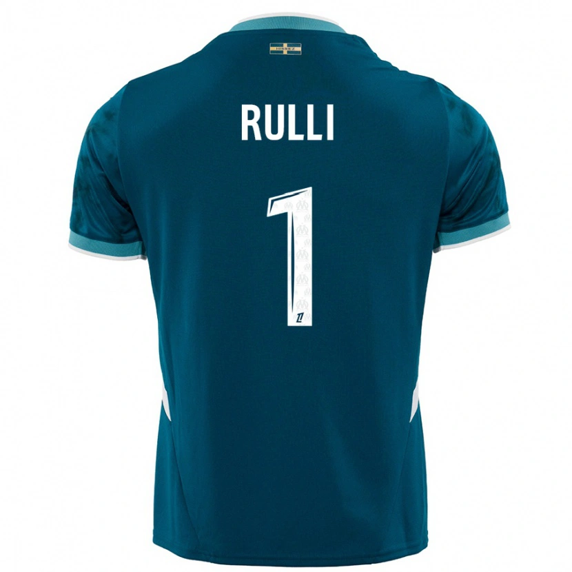 Danxen Kid Gerónimo Rulli #1 Turquoise Blue Away Jersey 2024/25 T-Shirt