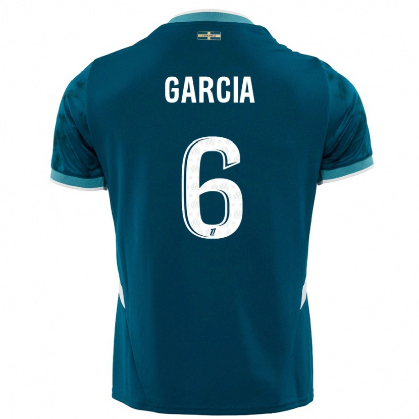 Danxen Kid Ulisses Garcia #6 Turquoise Blue Away Jersey 2024/25 T-Shirt