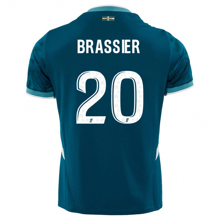 Danxen Kid Lilian Brassier #20 Turquoise Blue Away Jersey 2024/25 T-Shirt