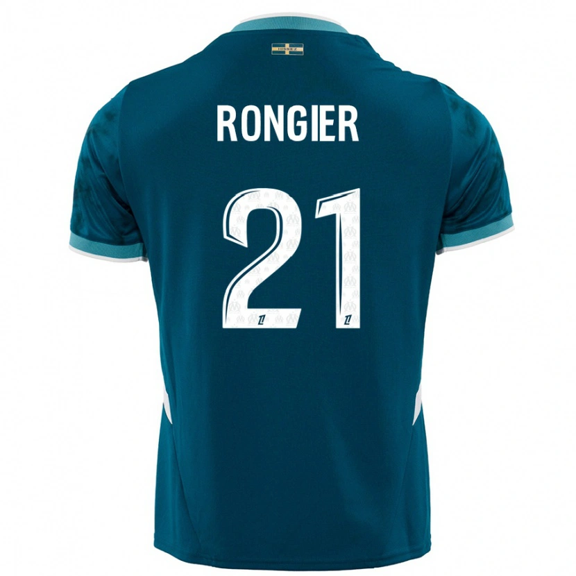 Danxen Kid Valentin Rongier #21 Turquoise Blue Away Jersey 2024/25 T-Shirt