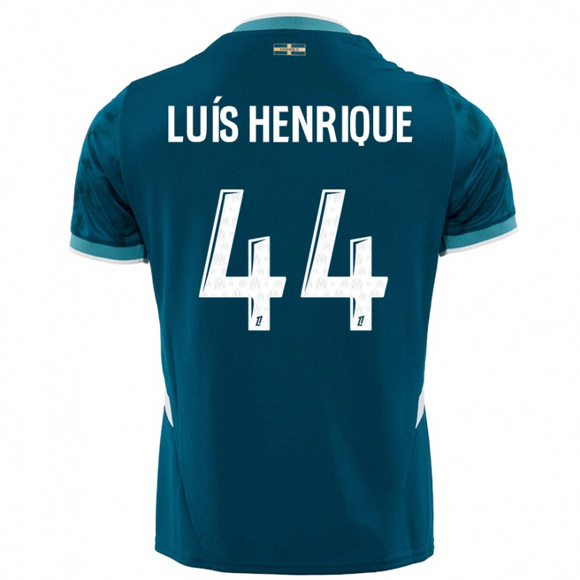 Danxen Kid Luis Henrique #44 Turquoise Blue Away Jersey 2024/25 T-Shirt