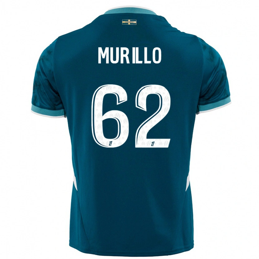 Danxen Kid Amir Murillo #62 Turquoise Blue Away Jersey 2024/25 T-Shirt