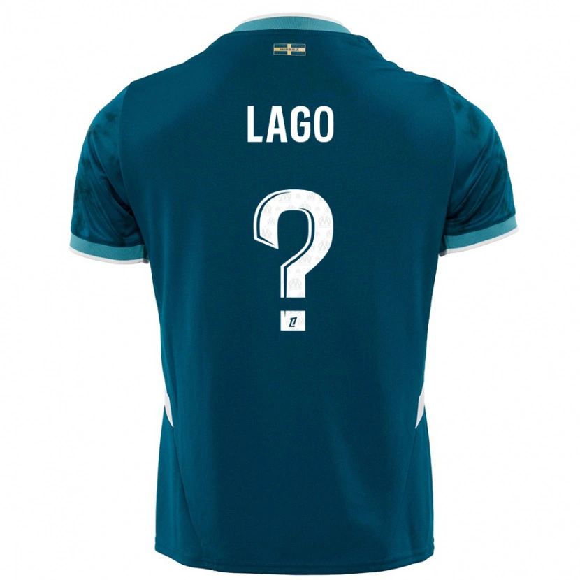 Danxen Kid Ange Lago #0 Turquoise Blue Away Jersey 2024/25 T-Shirt