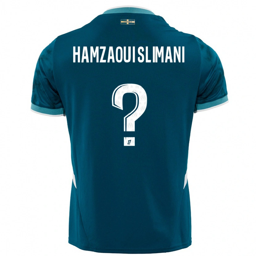 Danxen Kid Hilan Hamzaoui Slimani #0 Turquoise Blue Away Jersey 2024/25 T-Shirt