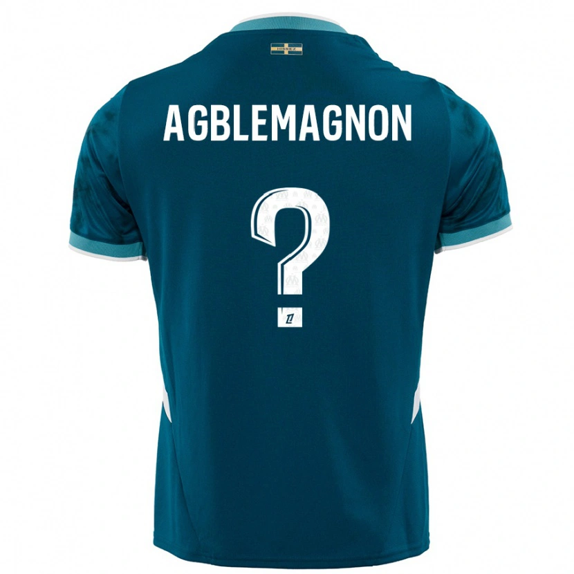 Danxen Kid Jordan Agblemagnon #0 Turquoise Blue Away Jersey 2024/25 T-Shirt