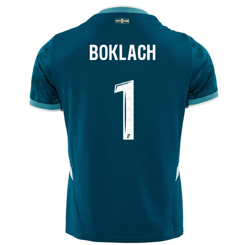 Danxen Kid Kateryna Boklach #1 Turquoise Blue Away Jersey 2024/25 T-Shirt