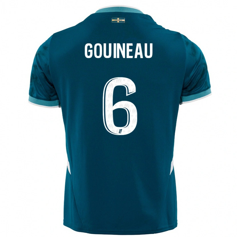 Danxen Kid Coline Gouineau #6 Turquoise Blue Away Jersey 2024/25 T-Shirt