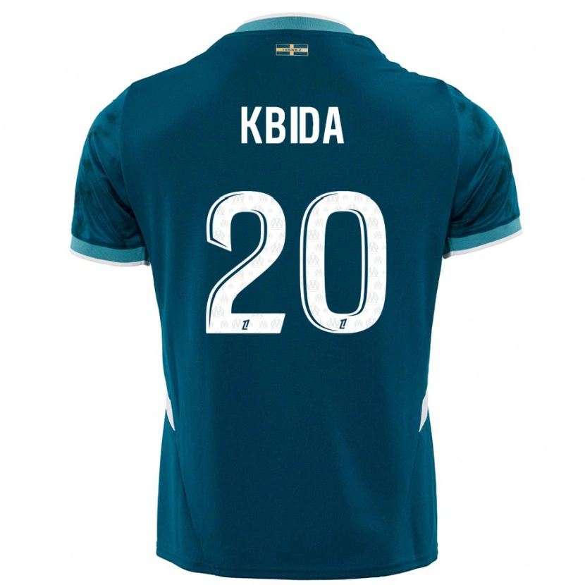 Danxen Kid Inès Kbida #20 Turquoise Blue Away Jersey 2024/25 T-Shirt