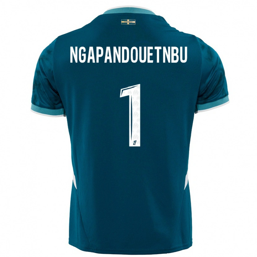 Danxen Kid Simon Ngapandouetnbu #1 Turquoise Blue Away Jersey 2024/25 T-Shirt