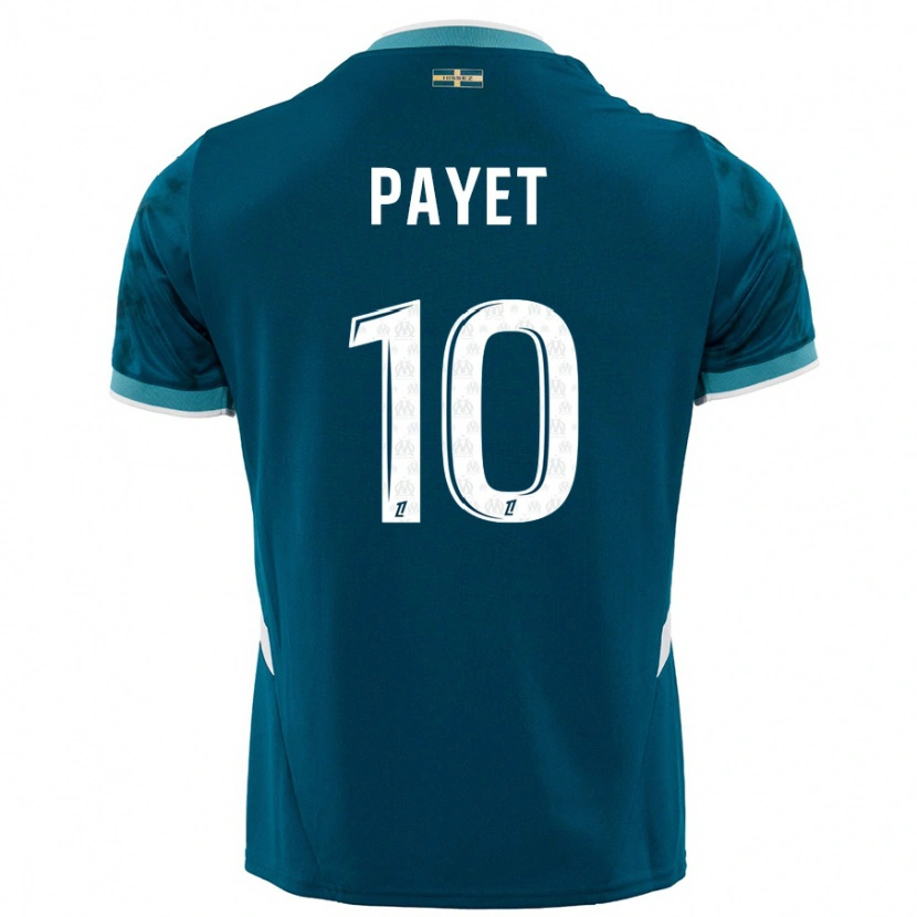 Danxen Kid Dimitri Payet #10 Turquoise Blue Away Jersey 2024/25 T-Shirt