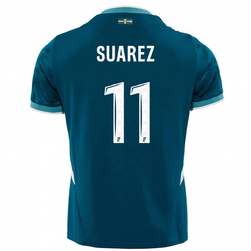 Danxen Kid Luis Suarez #11 Turquoise Blue Away Jersey 2024/25 T-Shirt