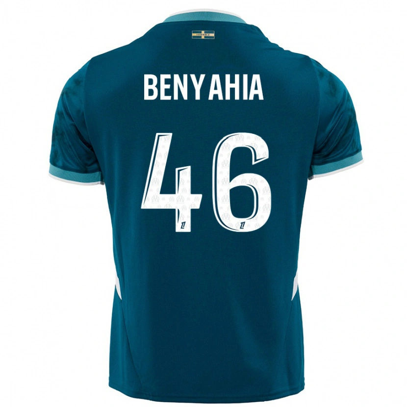 Danxen Kid Aylan Benyahia-Tani #46 Turquoise Blue Away Jersey 2024/25 T-Shirt