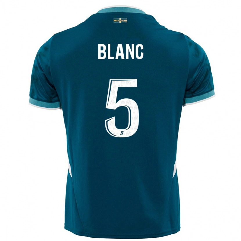 Danxen Kid Amandine Blanc #5 Turquoise Blue Away Jersey 2024/25 T-Shirt