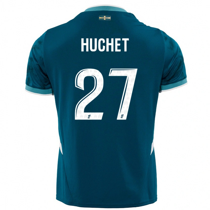 Danxen Kid Sarah Huchet #27 Turquoise Blue Away Jersey 2024/25 T-Shirt