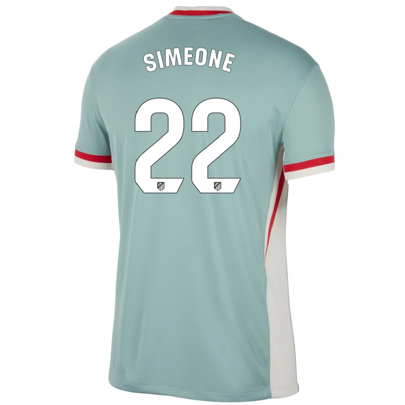 Danxen Kid Giuliano Simeone #22 Light Beige Blue Away Jersey 2024/25 T-Shirt