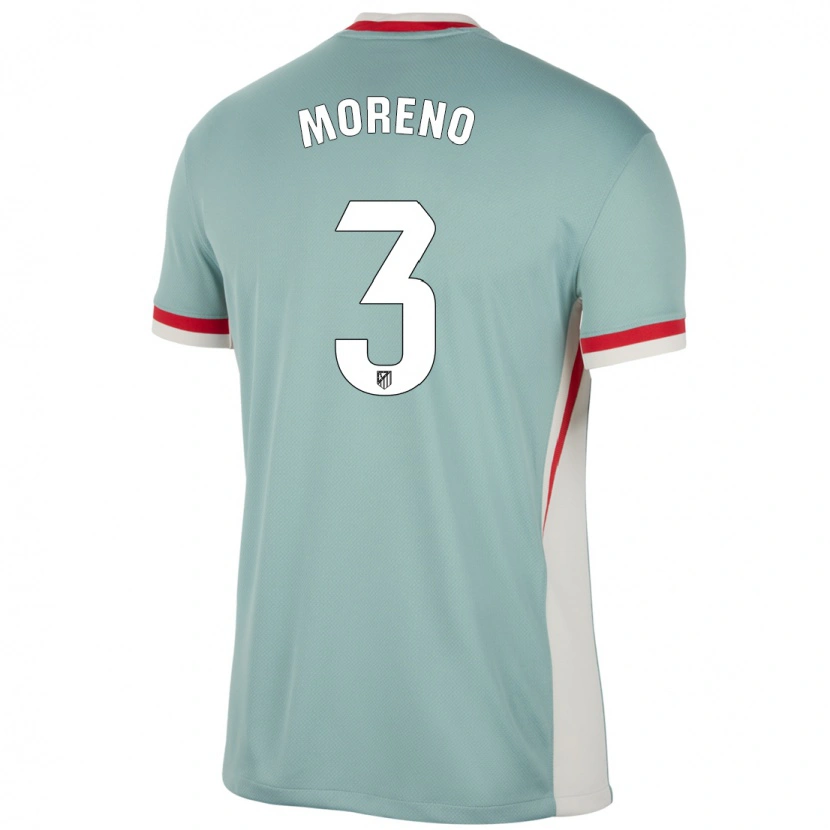 Danxen Kid Marco Moreno #3 Light Beige Blue Away Jersey 2024/25 T-Shirt