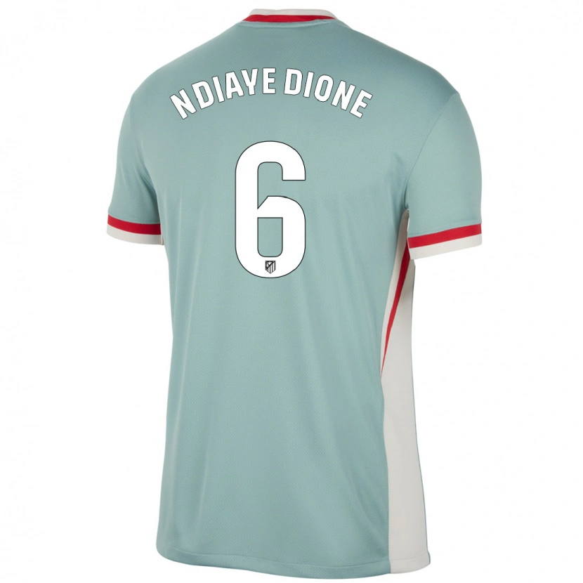 Danxen Kid Assane Ndiaye Dione #6 Light Beige Blue Away Jersey 2024/25 T-Shirt