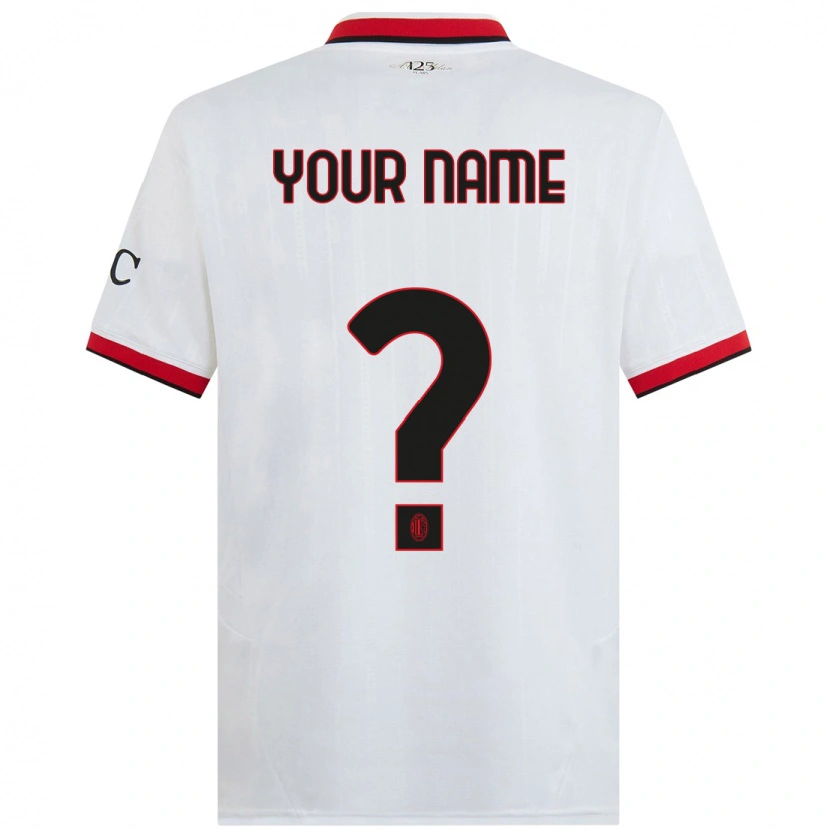 Danxen Kid Your Name #0 White Black Red Away Jersey 2024/25 T-Shirt