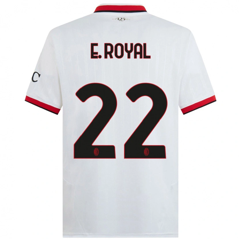 Danxen Kid Emerson Royal #22 White Black Red Away Jersey 2024/25 T-Shirt