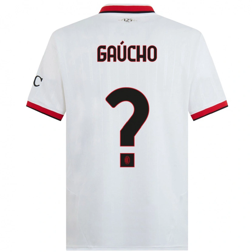 Danxen Kid Estevan Gaúcho #0 White Black Red Away Jersey 2024/25 T-Shirt