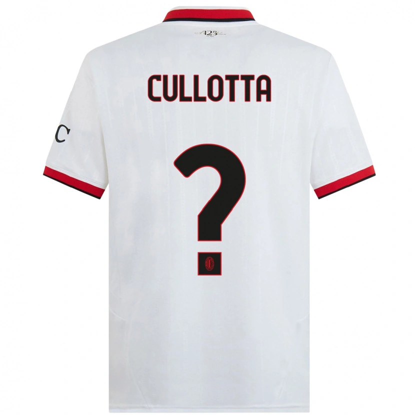 Danxen Kid Andrea Cullotta #0 White Black Red Away Jersey 2024/25 T-Shirt