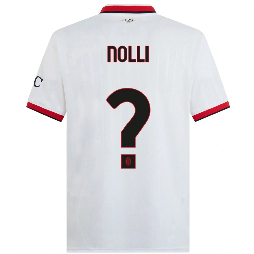 Danxen Kid Luca Nolli #0 White Black Red Away Jersey 2024/25 T-Shirt