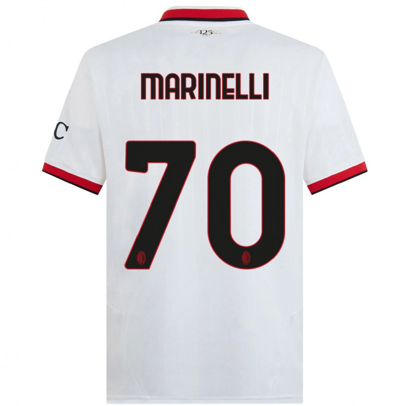 Danxen Kid Gloria Marinelli #70 White Black Red Away Jersey 2024/25 T-Shirt