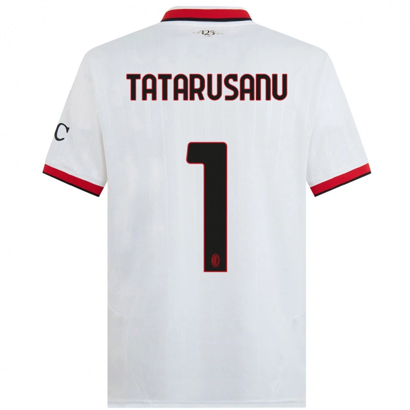 Danxen Kid Ciprian Tatarusanu #1 White Black Red Away Jersey 2024/25 T-Shirt