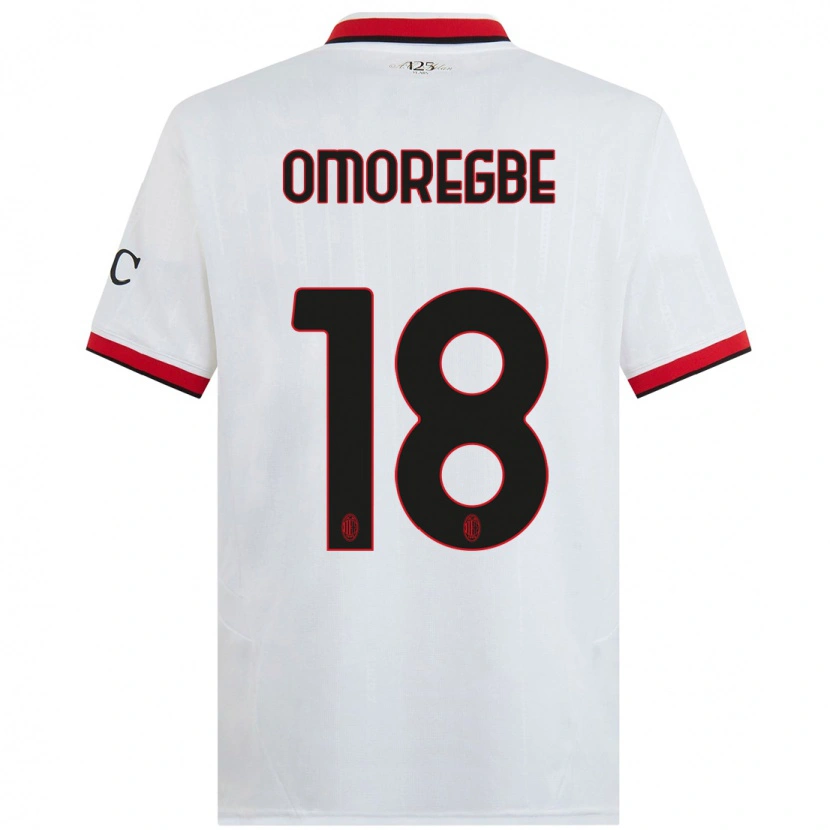 Danxen Kid Bob Murphy Omoregbe #18 White Black Red Away Jersey 2024/25 T-Shirt