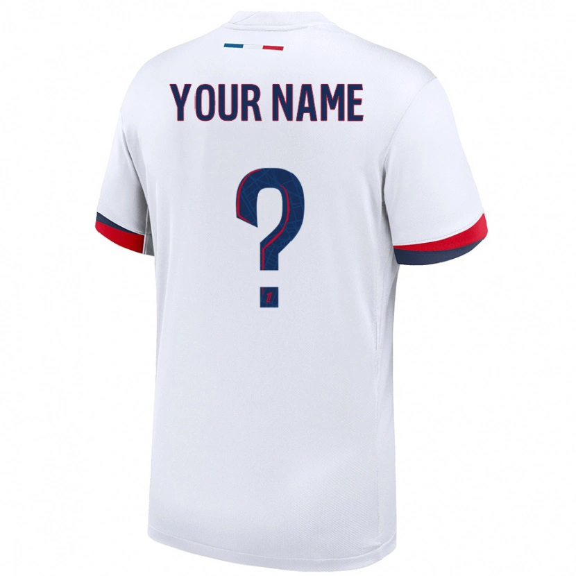 Danxen Kid Your Name #0 White Blue Red Away Jersey 2024/25 T-Shirt