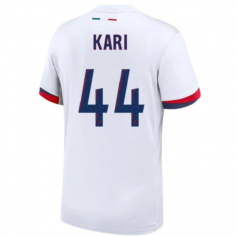 Danxen Kid Ayman Kari #44 White Blue Red Away Jersey 2024/25 T-Shirt