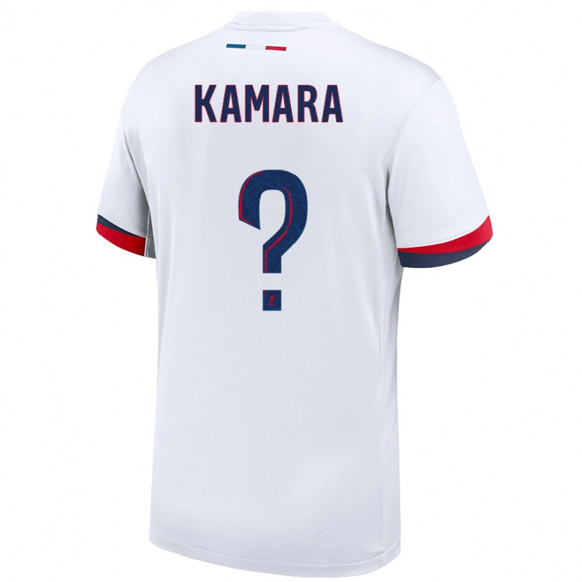 Danxen Kid Noham Kamara #0 White Blue Red Away Jersey 2024/25 T-Shirt