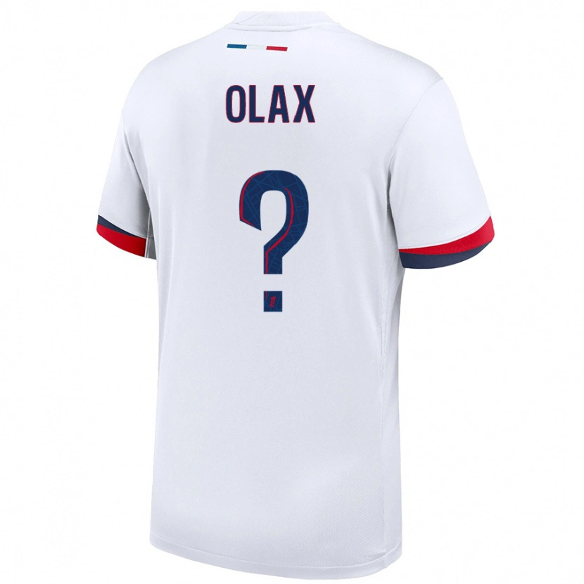 Danxen Kid Djamy Olax #0 White Blue Red Away Jersey 2024/25 T-Shirt