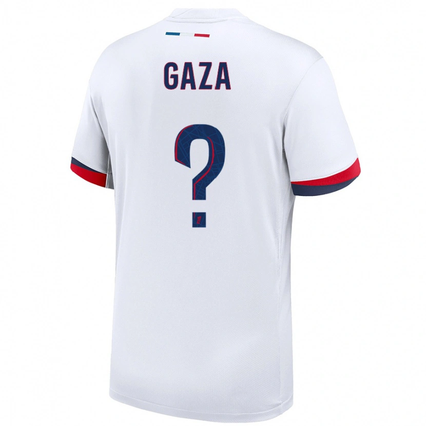 Danxen Kid Johnny Gaza #0 White Blue Red Away Jersey 2024/25 T-Shirt