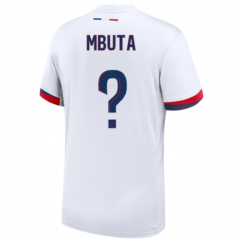 Danxen Kid Bradley Mbuta #0 White Blue Red Away Jersey 2024/25 T-Shirt