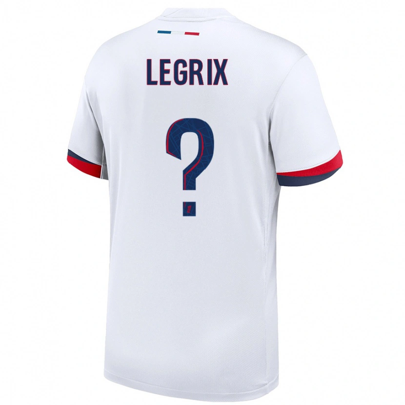 Danxen Kid Enzo Legrix #0 White Blue Red Away Jersey 2024/25 T-Shirt