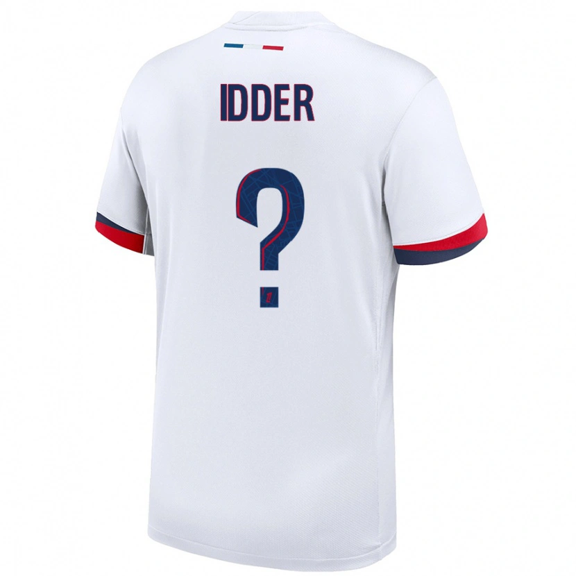 Danxen Kid Younes Idder #0 White Blue Red Away Jersey 2024/25 T-Shirt