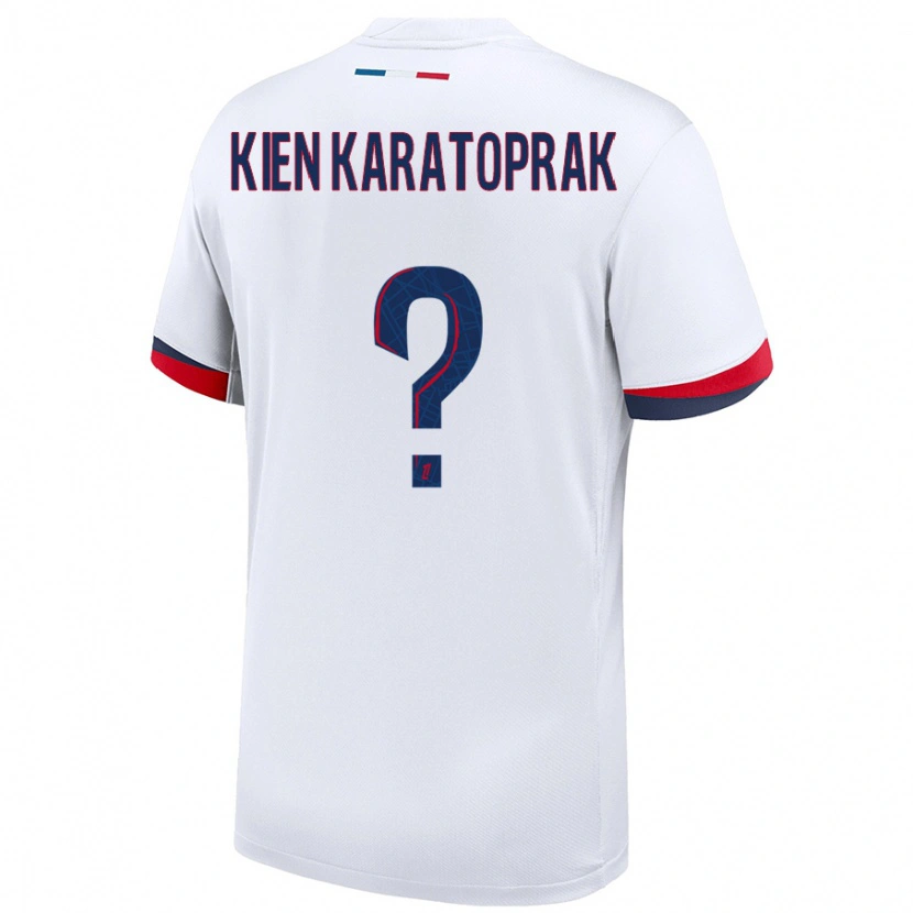 Danxen Kid Kenan Kien Karatoprak #0 White Blue Red Away Jersey 2024/25 T-Shirt